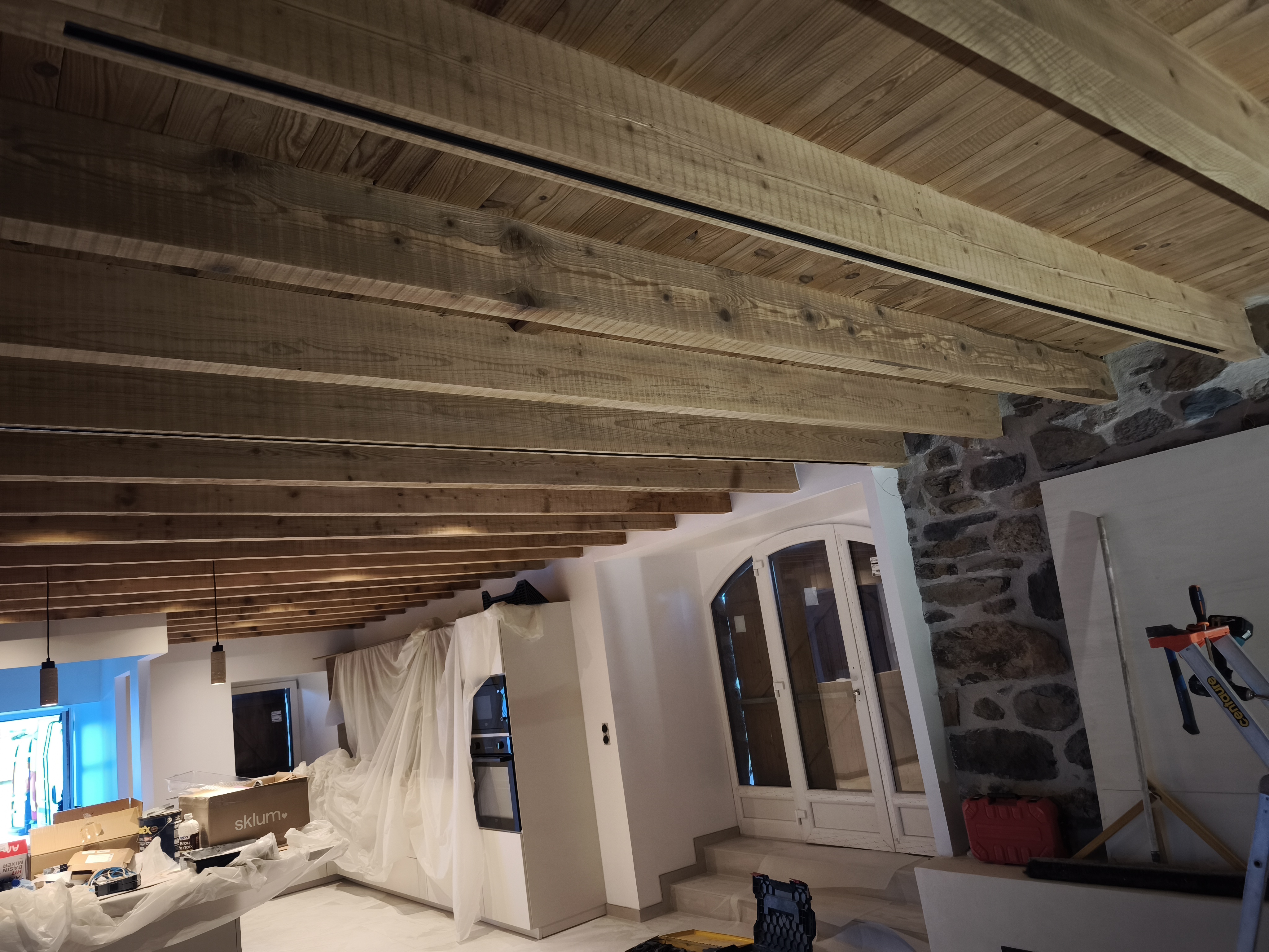 Ruban LED encastre renovation ferme Yssingeaux 43